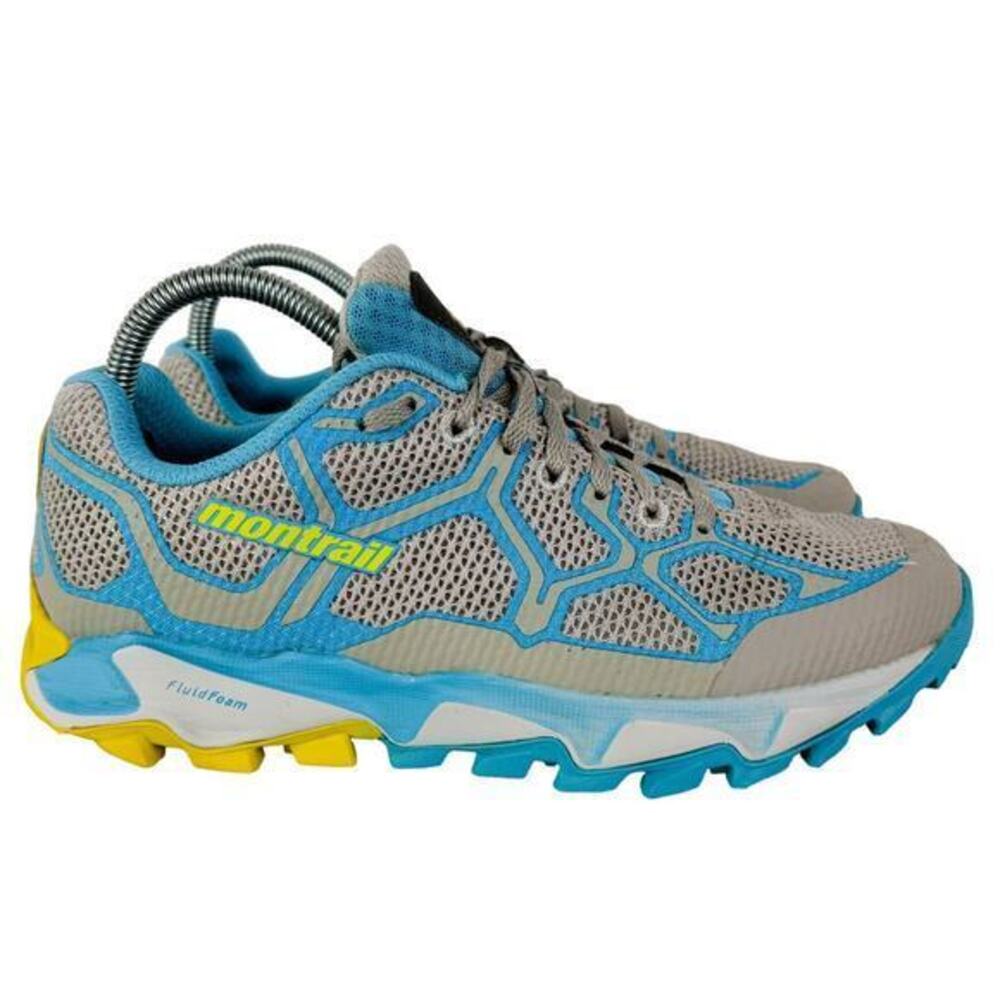 Montrail Women's‎ Trans Alps F.K.T. Grey Blue Hiking Shoes GL2226-019 Size 8.5